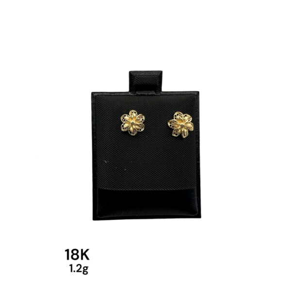Pendientes de Flor Oro 18k