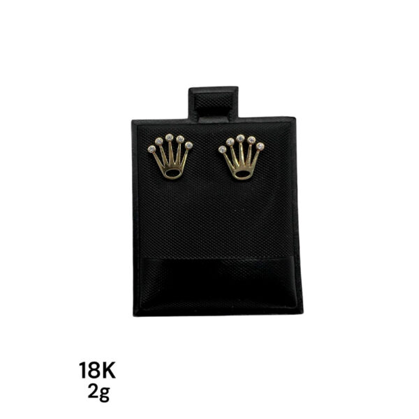 Pendientes Estilo Rolex Oro 18k